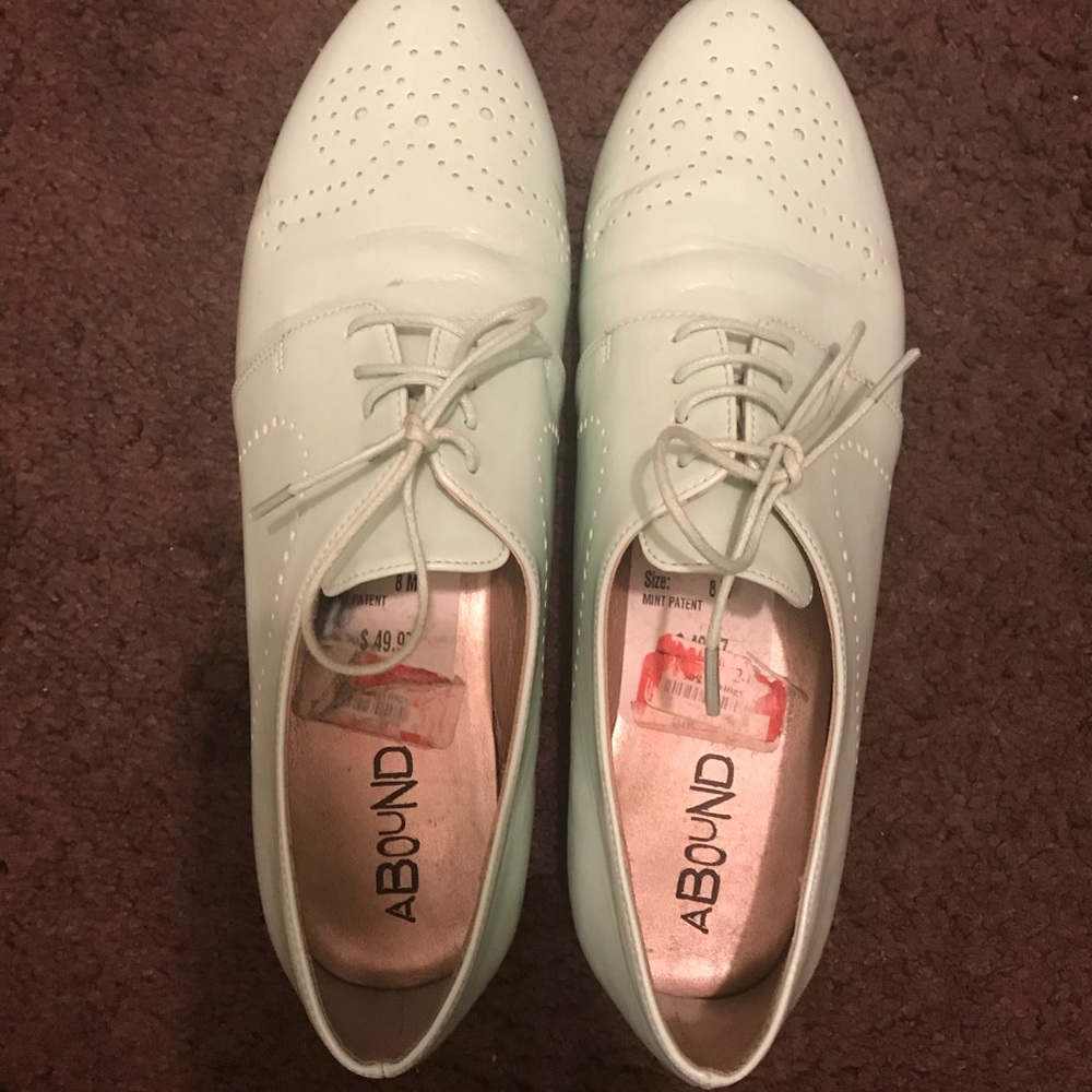 Sea foam green flats